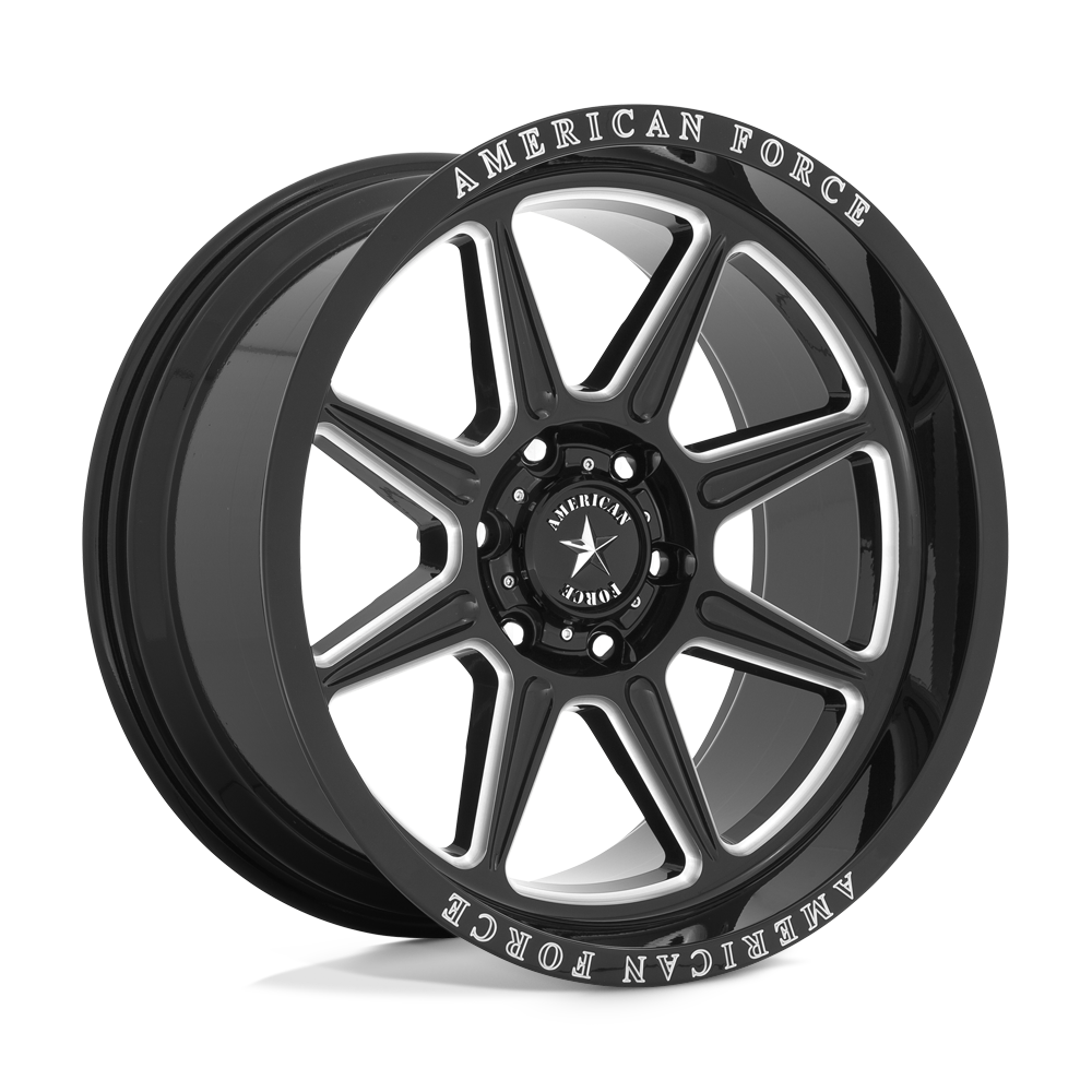 American Force Cast Ac002 Trail 20x10 6x135 -18 87.1 Gloss Black Milled