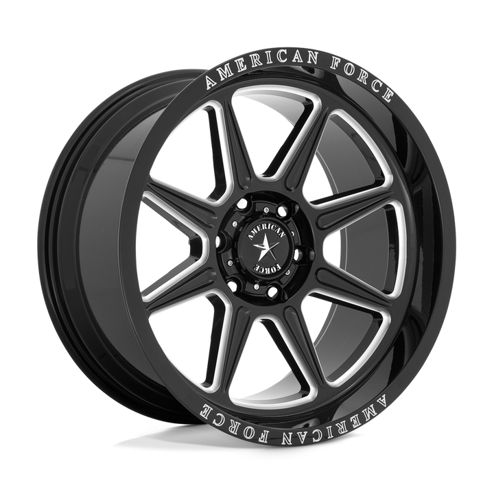 American Force Cast Ac002 Trail 20x10 6x135 -18 87.1 Gloss Black Milled