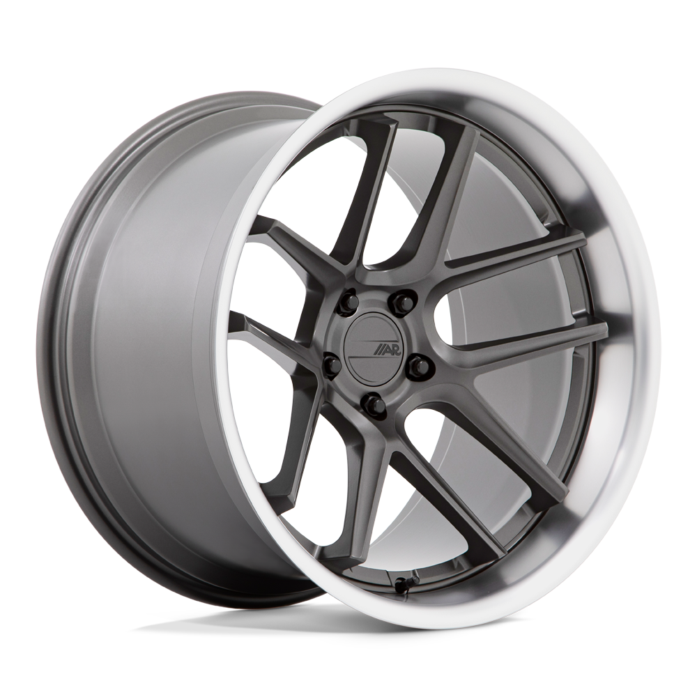 American Racing Ar942 20x12 5x115 6 71.5 Gunmetal Mat Avec Lèvre Usinée
