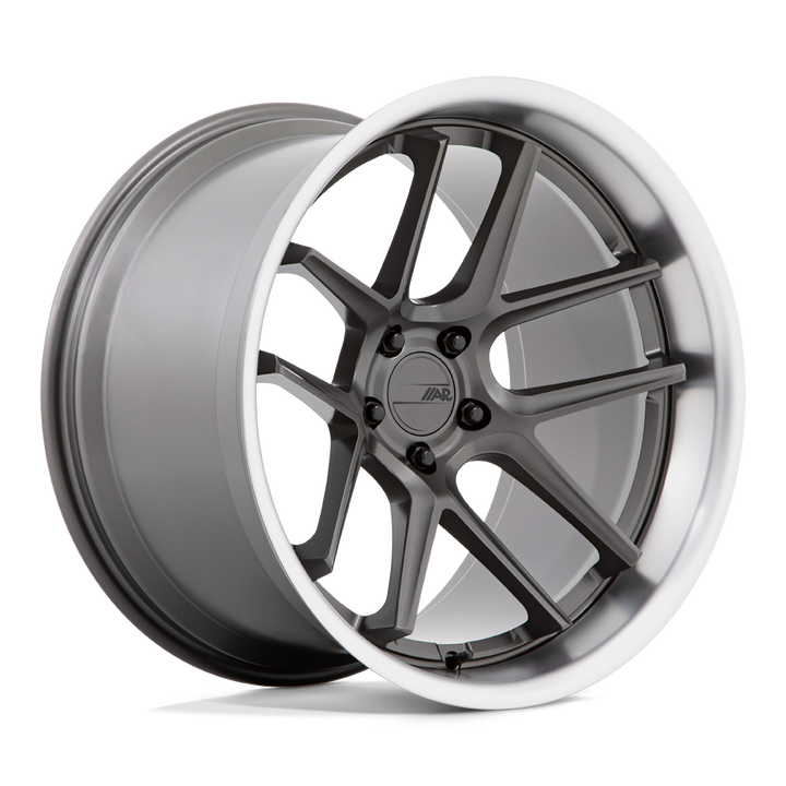 American Racing Ar942 20x12 5x115 6 71.5 Gunmetal Mat Avec Lèvre Usinée