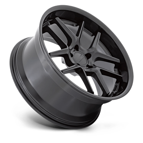 American Racing Ar942 20x12 5x115 6 71.5 Matte Black With Gloss Black Lip