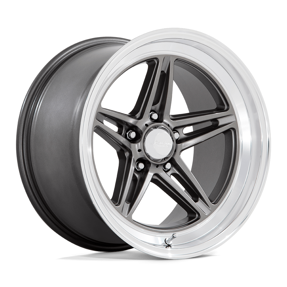 American Racing Vintage Vn514 Groove 18x7 5x114.3 0 72.6 Anthracite With Diamond Cut Lip