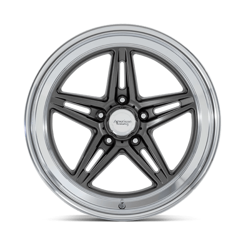 American Racing Vintage Vn514 Groove 20x8.5 5x127 6 78.1 Anthracite With Diamond Cut Lip
