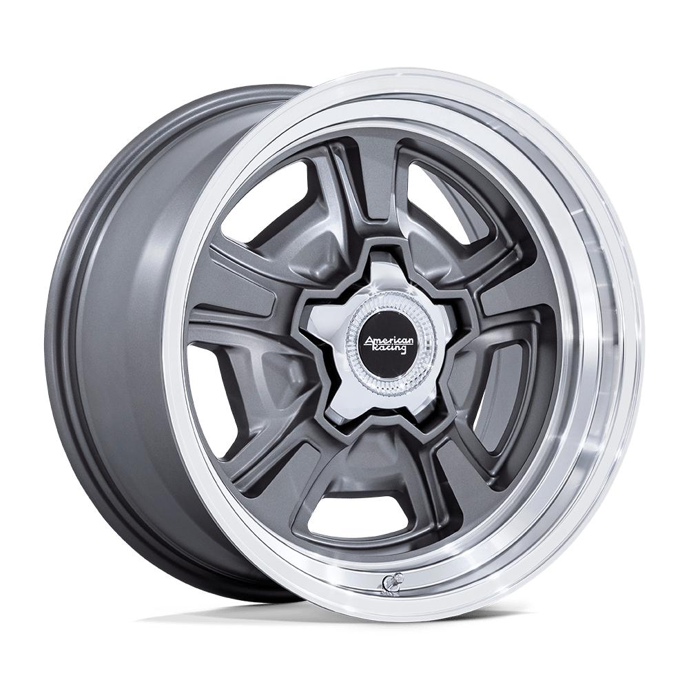 American Racing Vintage Vn517 Marauder 20x8.5 5x120.65 6 72.56 Anthracite Diamond Cut Lip