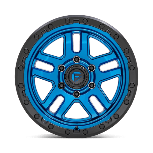 CARBURANT TOUT-TERRAIN D790 MUNITIONS 17X9 6X139.7 -12 106.1 BLEU AVEC LÈVRE NOIRE