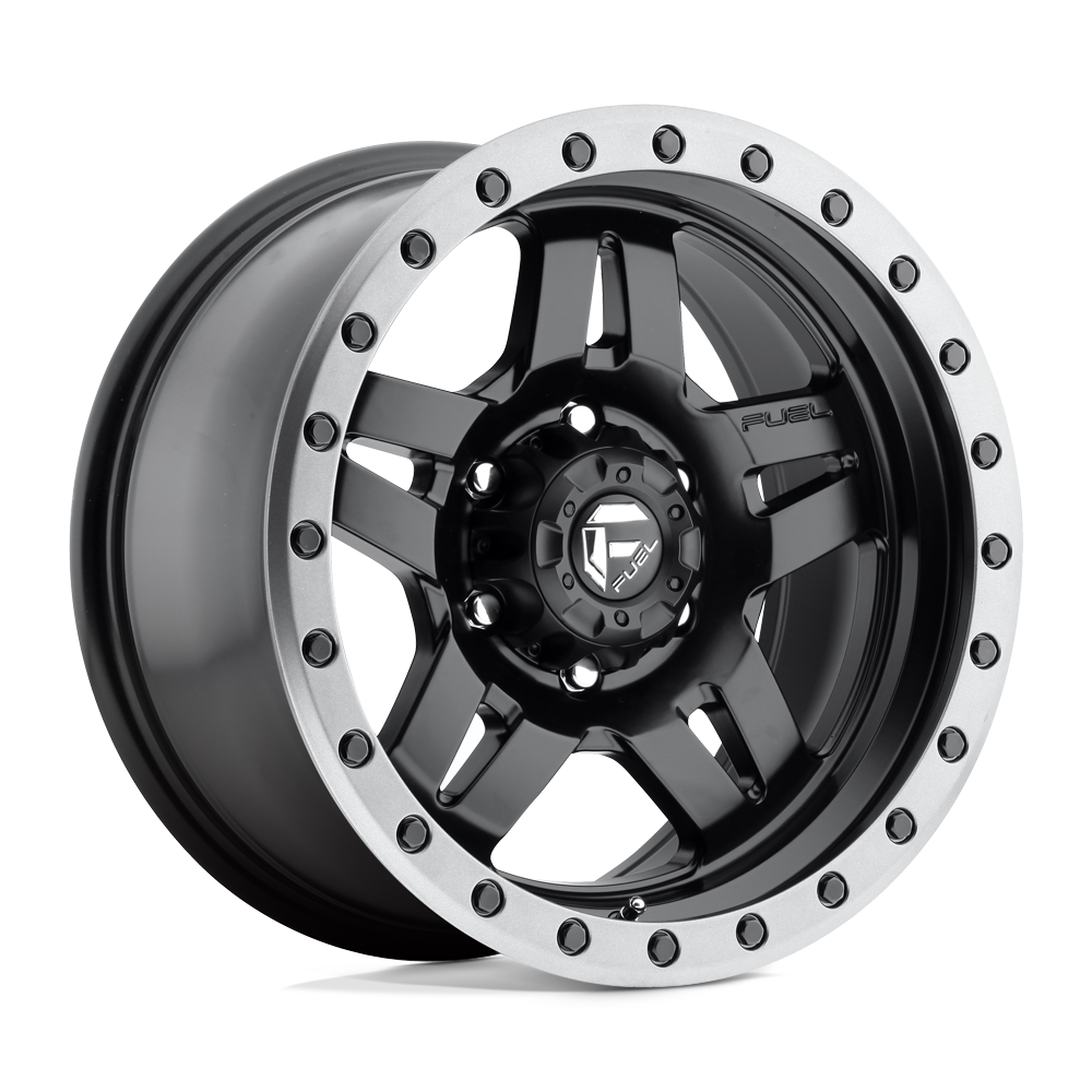 FUEL OFF-ROAD D557 ANZA 20X10 5X127 -18 78.1 ANNEAU MÉTAL GUN NOIR MAT