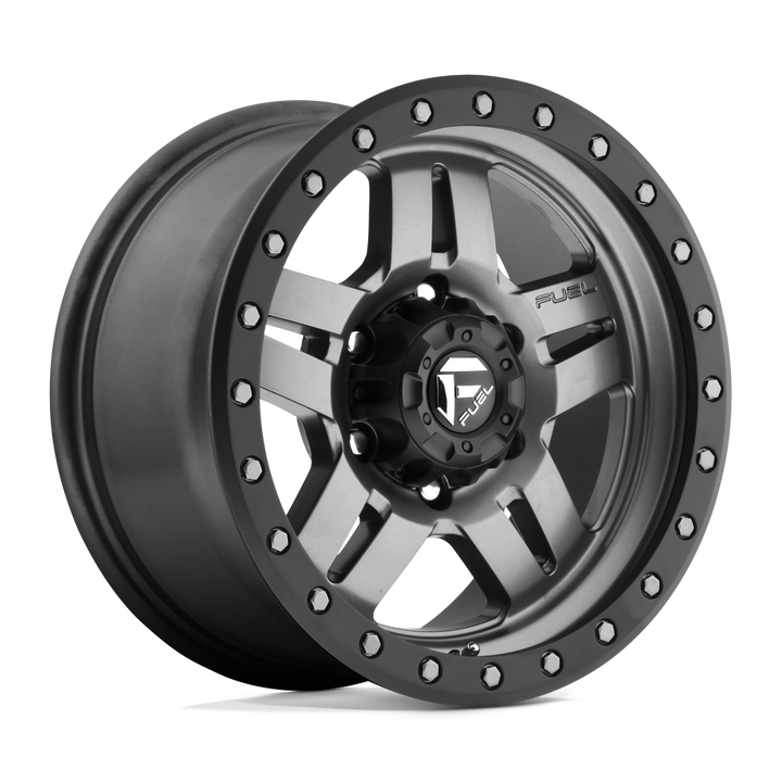 FUEL OFF-ROAD D558 ANZA 16X8 6X139.7 1 108 ANNEAU PERLE NOIR GUN METAL MAT