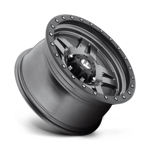 Fuel Off-Road D558 Anza 17x8.5 6x139.7 6 108 Matte Gun Metal Black Bead Ring