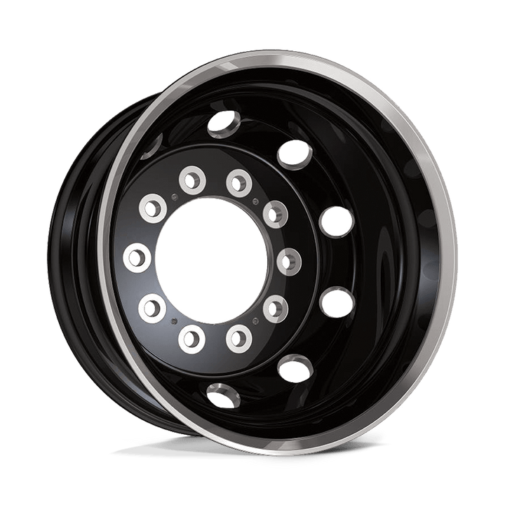 Atx Ao404 Journey 22.5x9 10x285.75 99 220.1 Satin Black With Polished Lip - Rear Outer