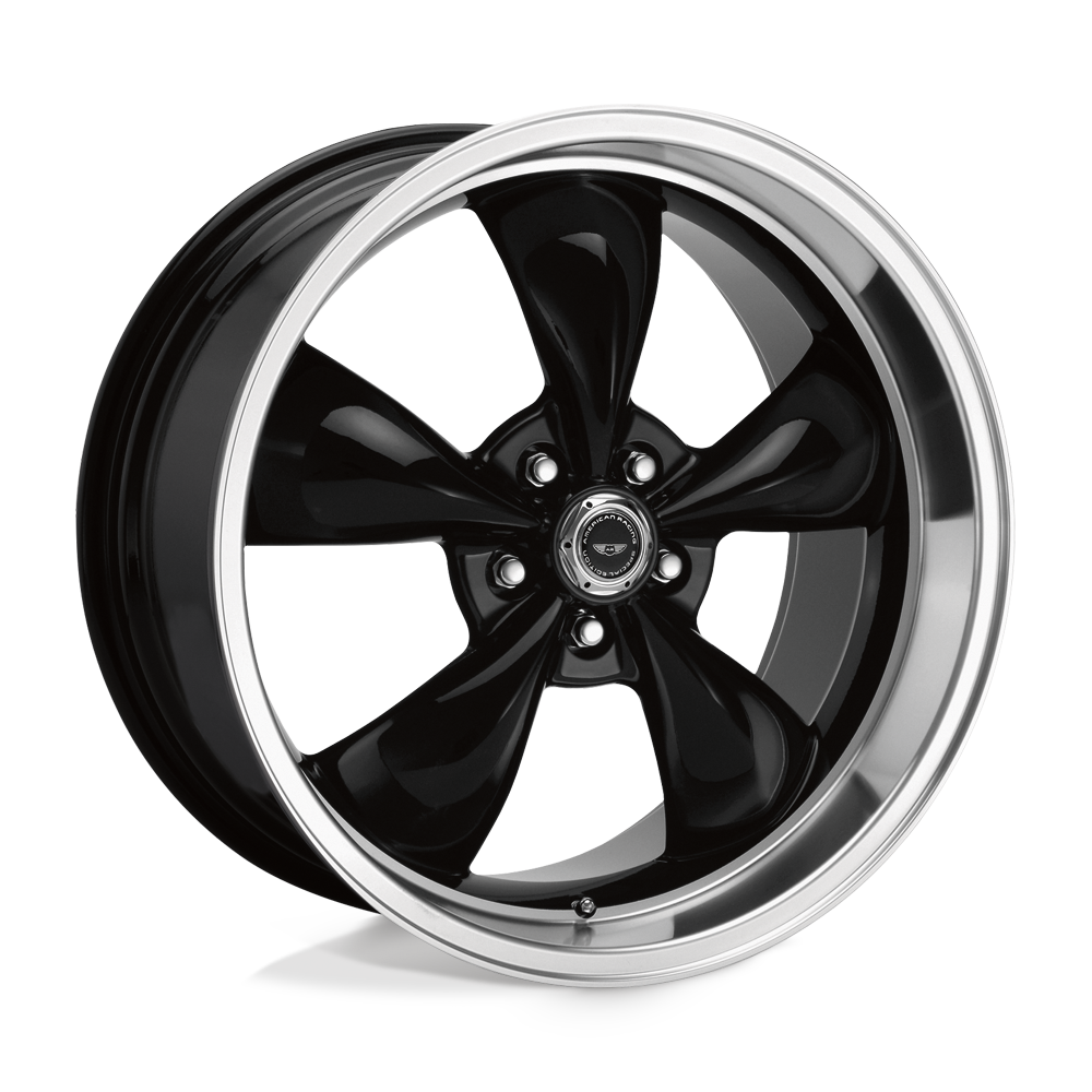 American Racing Ar105 Torq Thrust M 16x7 5x110 35 65.07 Lèvre usinée noir brillant