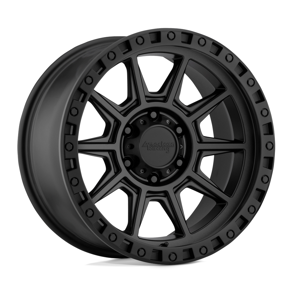 American Racing Ar202 18x9 6x139.7 0 106.1 Cast Iron Black