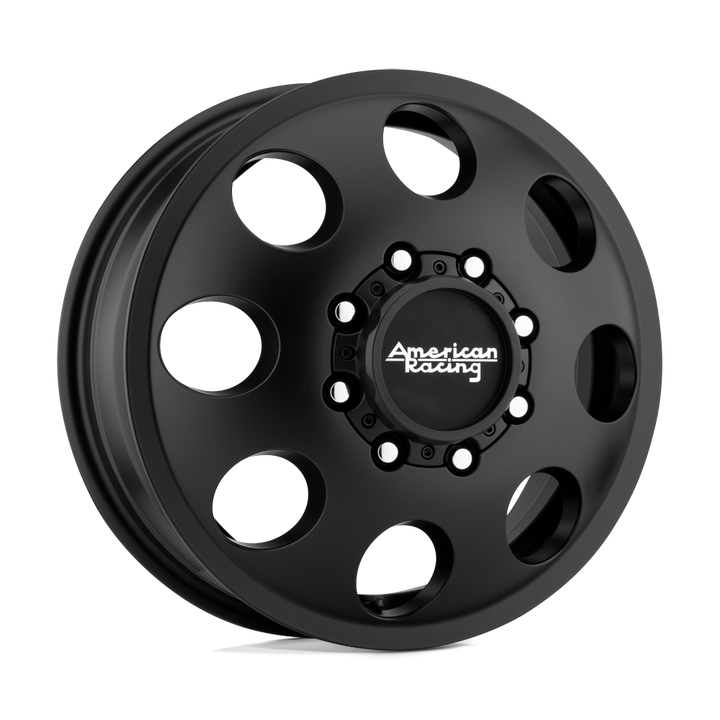 American Racing Ar204 Baja Dually 17x6.5 8x210 111 154.3 Satin Black - Front