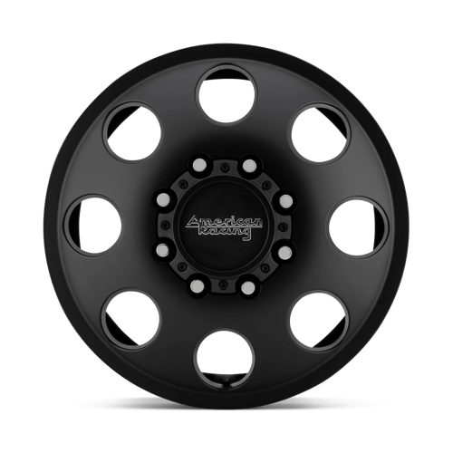 American Racing Ar204 Baja Dually 16x6 8x170 111 125.1 Satin Black - Front