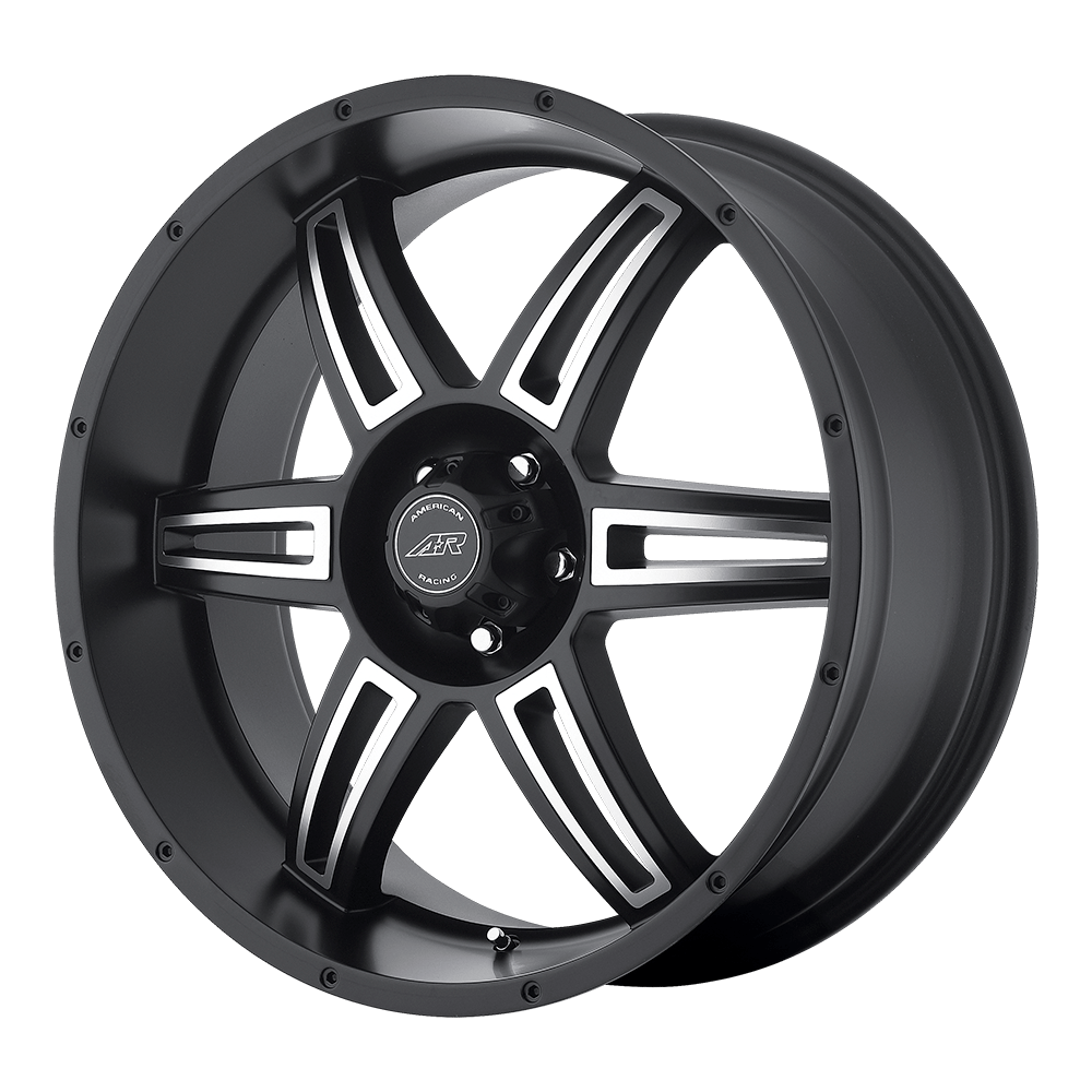 American Racing Ar890 22x9.5 6x139.7 35 106.1 Noir Satiné Usiné