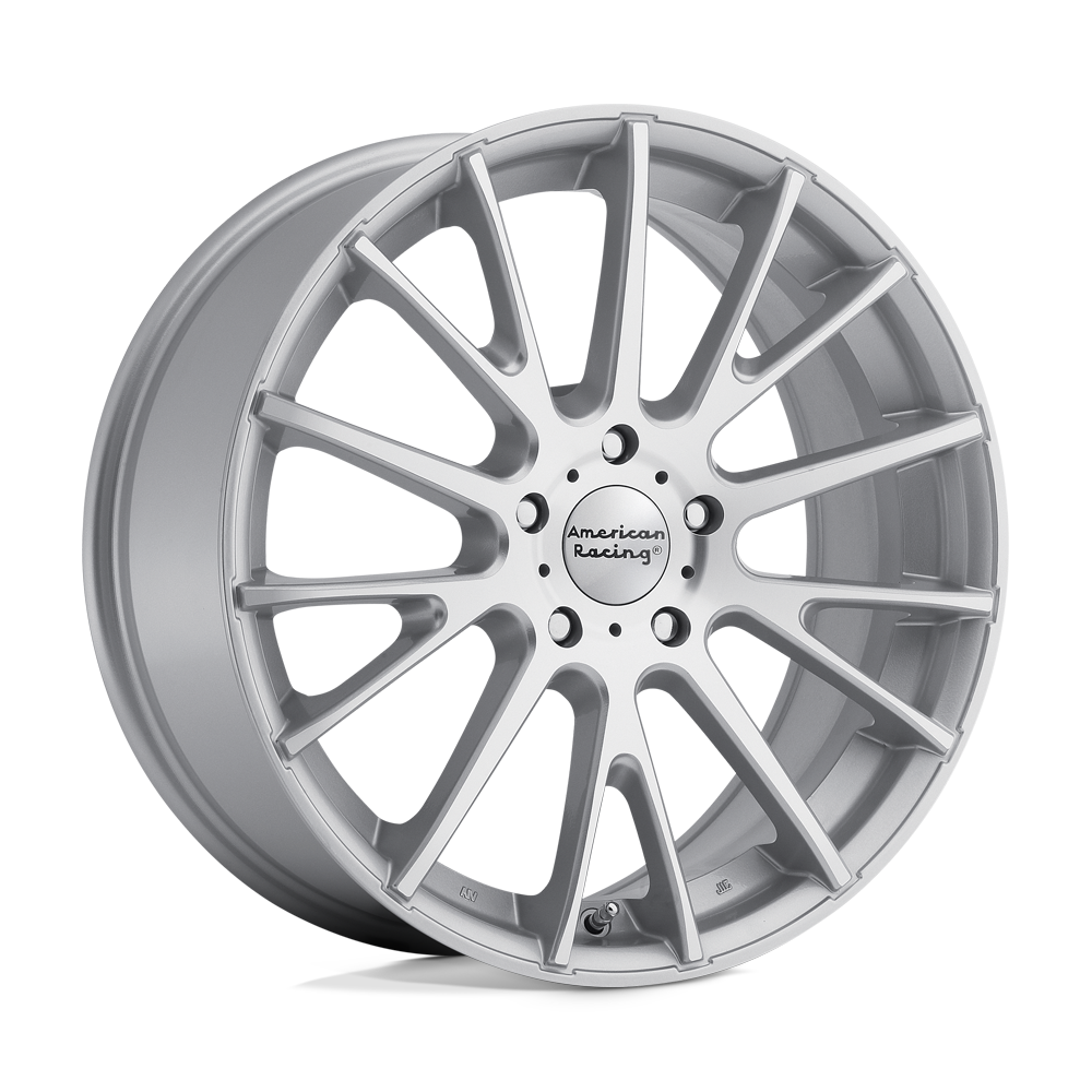 American Racing Ar904 16x7 5x114.3 40 72.56 Face usinée argent brillant