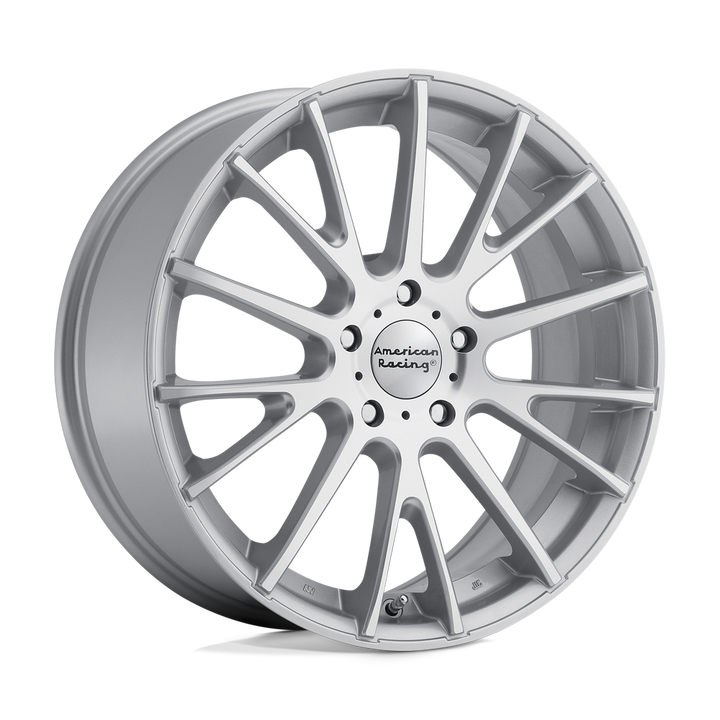American Racing Ar904 16x7 5x114.3 40 72.56 Face usinée argent brillant