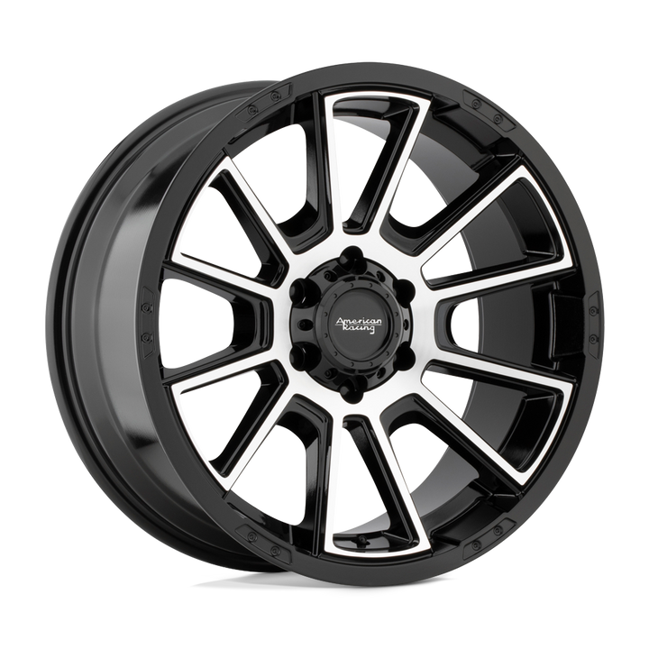 American Racing Ar933 Intake 20x9 6x139.7 18 106.1 Gloss Black Machined