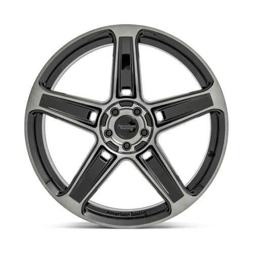 American Racing Ar936 Hellion 20x10.5 5x115 22 72.56 Noir Brillant Avec Teinte Grise