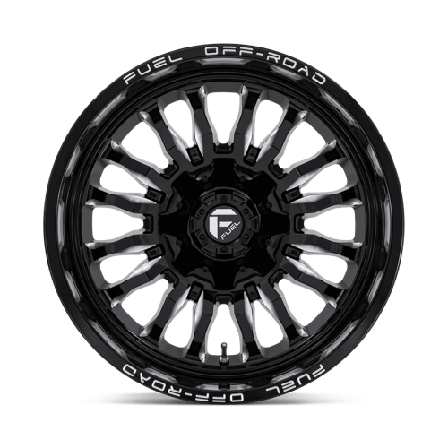 Carburant Off-Road D795 Arc 20x10 6x135 / 6x139.7 -18 106.1 Noir Brillant Fraisé