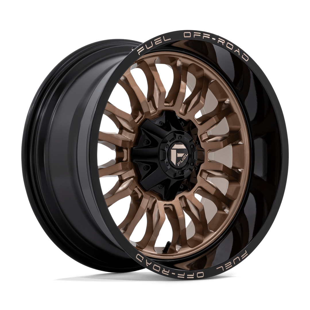 Carburant Off-Road D797 Arc 20x10 6x135 / 6x139.7 -18 106.1 Bronze Platine Avec Lèvre Noire