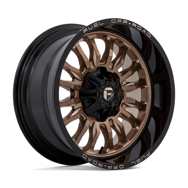 Carburant Off-Road D797 Arc 20x10 6x135 / 6x139.7 -18 106.1 Bronze Platine Avec Lèvre Noire