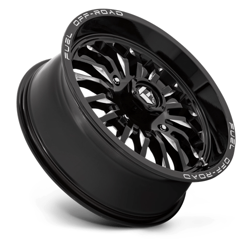 CARBURANT UTV TOUT-TERRAIN D821 ARC UTV 20X7 4X137 13 110.1 NOIR BRILLANT FRAISÉ
