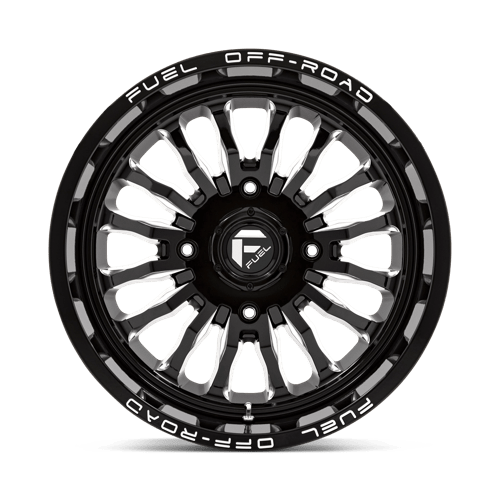FUEL UTV OFF-ROAD D821 ARC UTV 18X7 4X156 13 132 GLOSS BLACK MILLED
