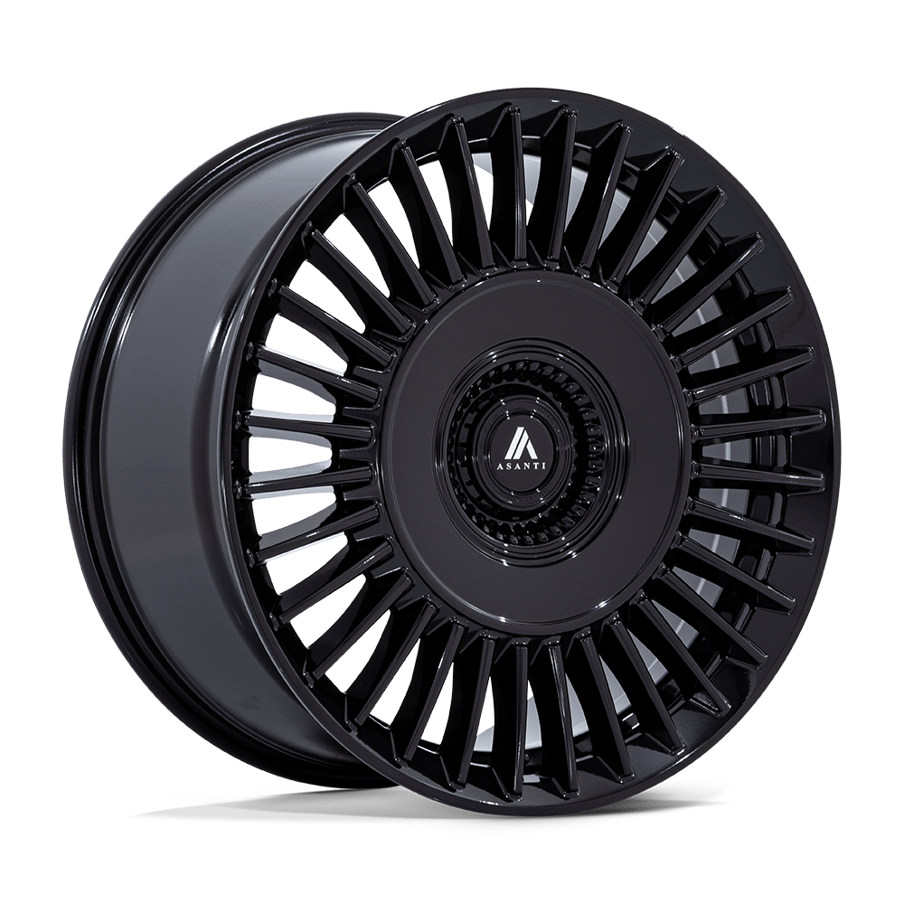 Asanti Black Ab040 Tiara 22x9 5x115 / 5x120 15 74.1 Gloss Black