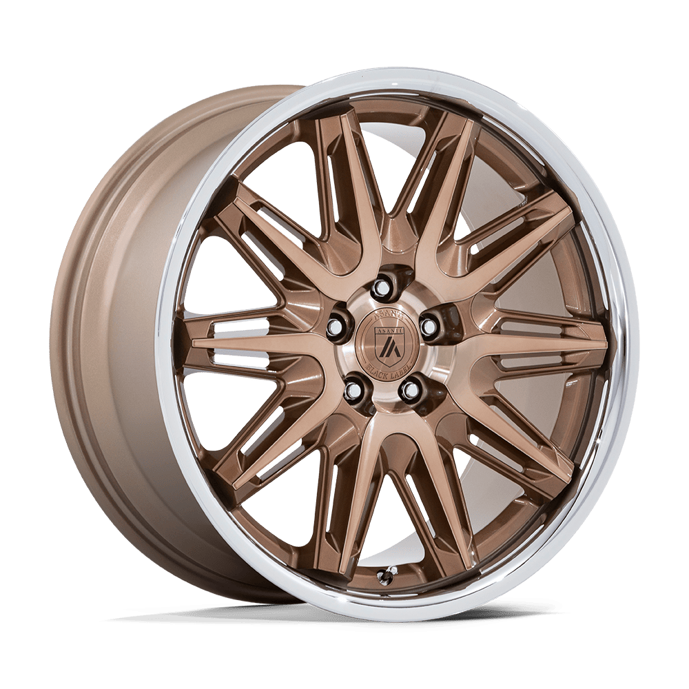 Asanti Black Ab047 Imperator 20x10.5 5x120 38 72.56 Bronze Machined SS Lip