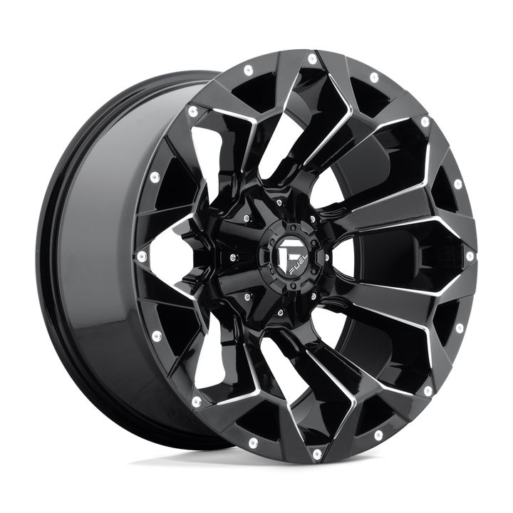 CARBURANT TOUT-TERRAIN D576 ASSAULT 17X9 6X135 / 6X139.7 2 106.1 NOIR BRILLANT FRAISÉ