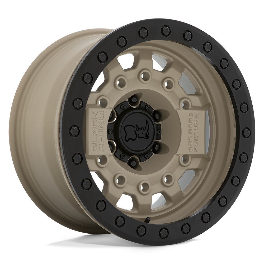 Black Rhino Avenger Beadlock 17x8.5 6x139.7 -30 112.1 Desert Sand W / Black Hardware