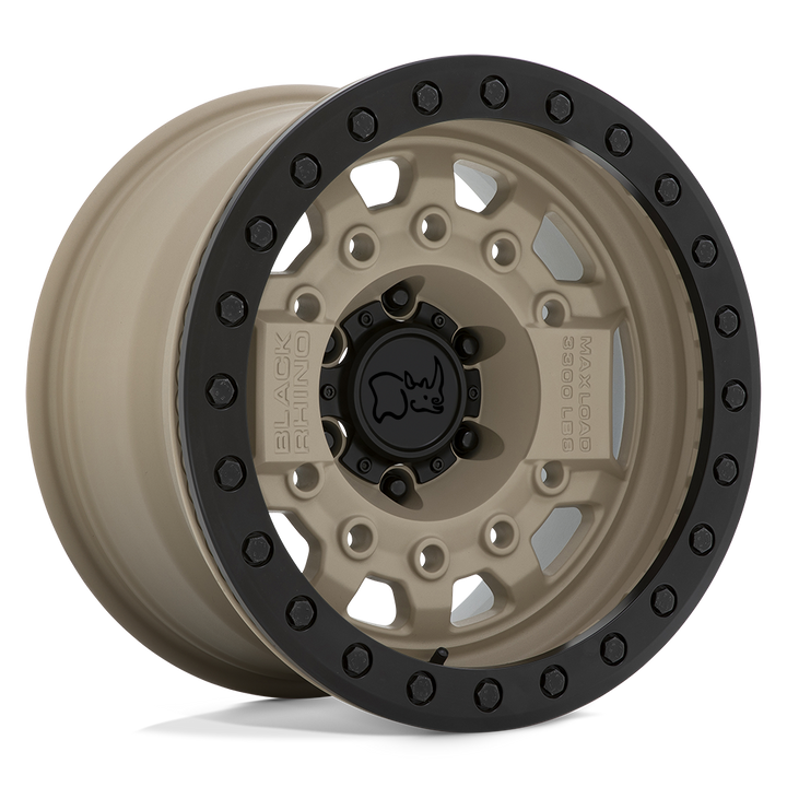 Black Rhino Avenger Beadlock 17x8.5 6x139.7 -30 112.1 Desert Sand W / Black Hardware