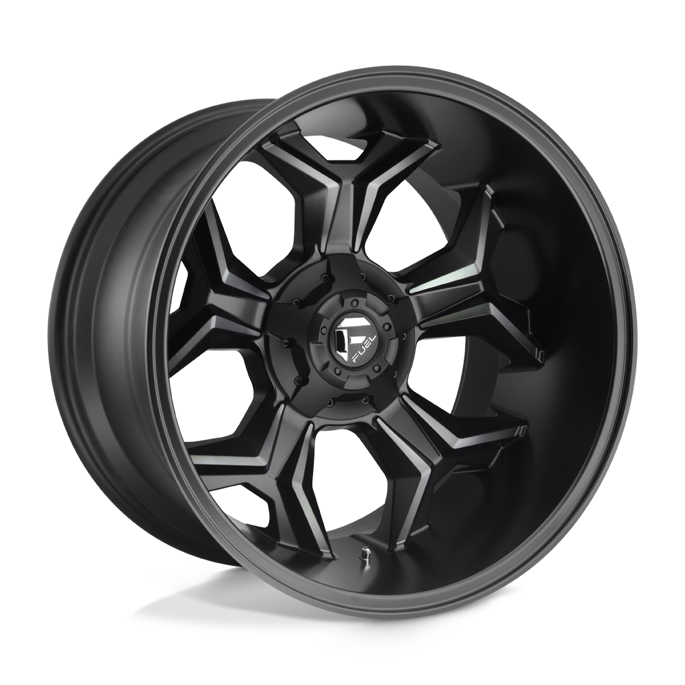CARBURANT TOUT-TERRAIN D605 AVENGER 20X12 6X135 / 6X139.7 -44 106.1 NOIR MAT DOUBLE TEINTE FONCÉ