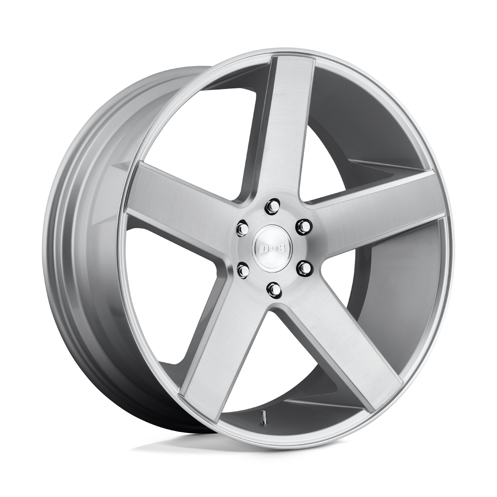 Dub 1pc S218 Baller 24x10 6x139.7 19 106.1 Gloss Silver Brushed