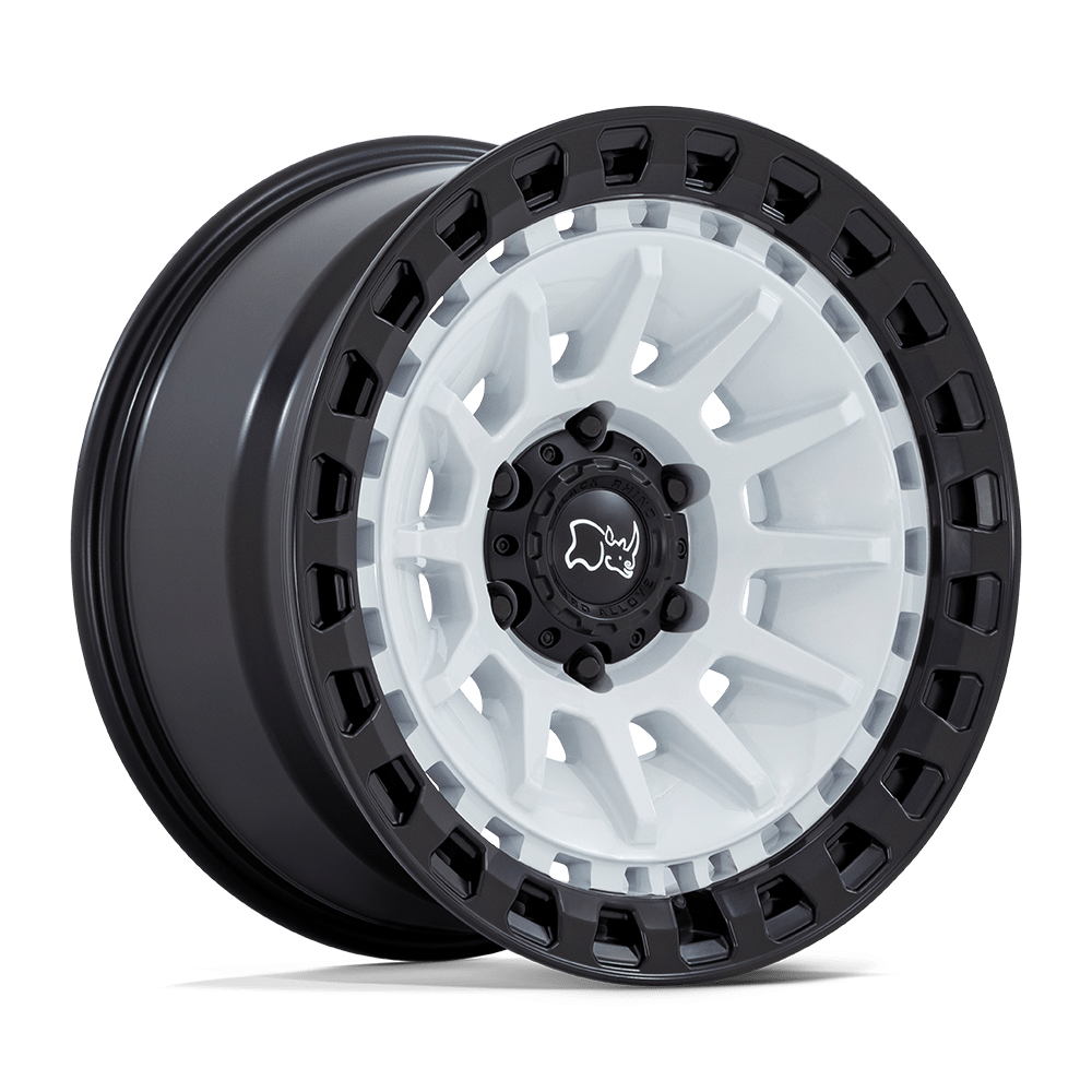 Black Rhino Barrage 18x9 6x135 0 87.1 Gloss White On Matte Black