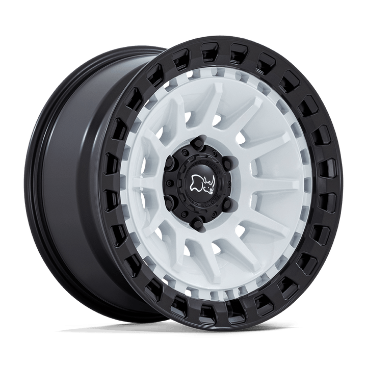 Black Rhino Barrage 18x9 6x135 0 87.1 Gloss White On Matte Black