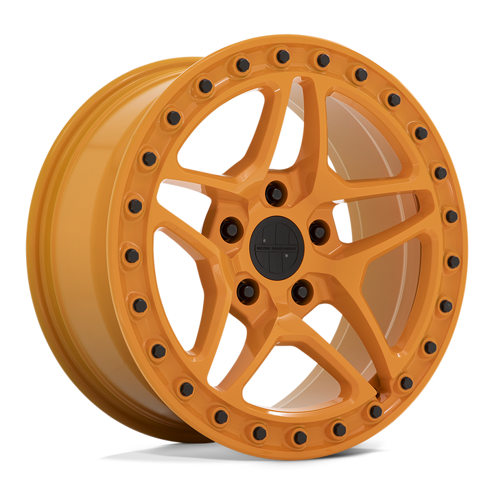 Victor Equipment Berg 17x8 5x130 20 71.5 Orange Brillant Avec Boulons Noirs