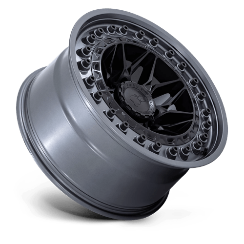 Black Rhino Alpha 18x9 8x170 0 125.1 Noir Mat Avec Lèvre Gunmetal
