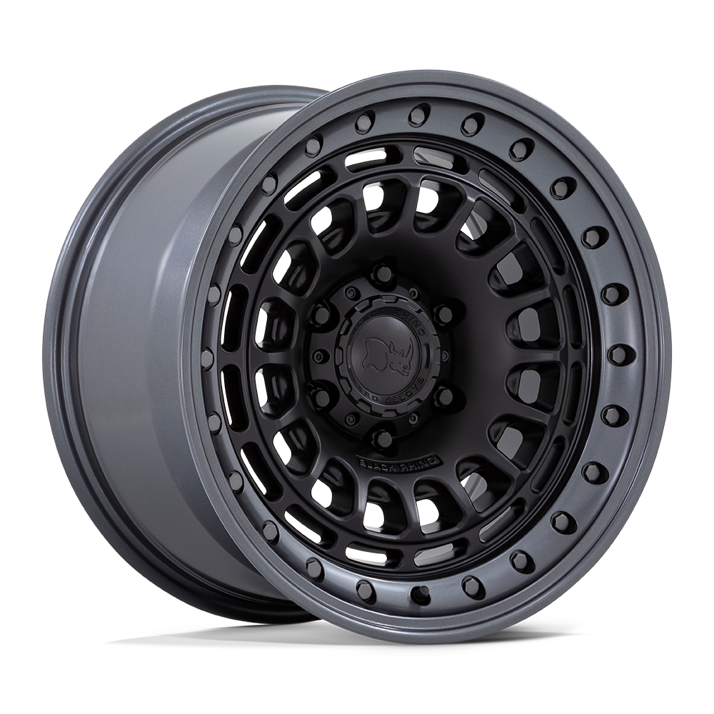 Black Rhino Br014 Sahara 17x9 6x135 -12 87.1 Matte Black W/ Gunmetal Lip