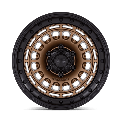 Black Rhino Br014 Sahara 17x9 5x127 -12 71,5 Bronze Mat avec Rebord Noir Brillant