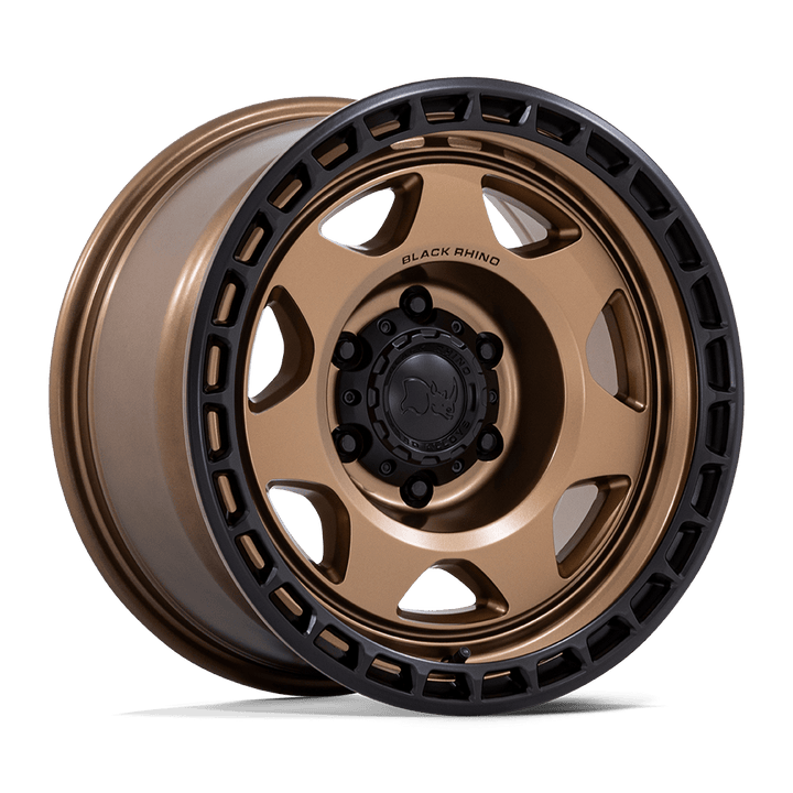Black Rhino Br018 Voyager 17x8.5 5x127 0 71.5 Matte Bronze W/ Matte Black Lip