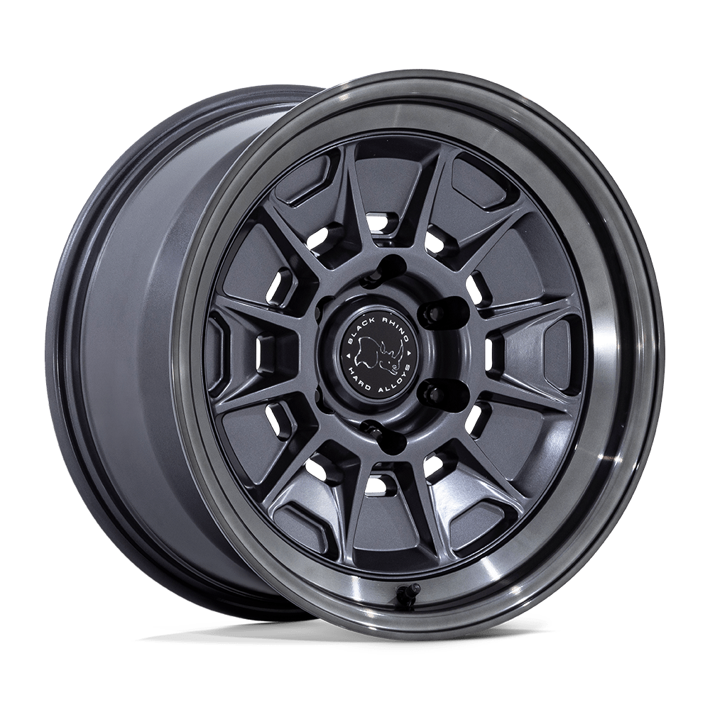 Black Rhino Br021 Mondo 17x8.5 6x139.7 20 106.1 Matte Gunmetal G-gray Lip