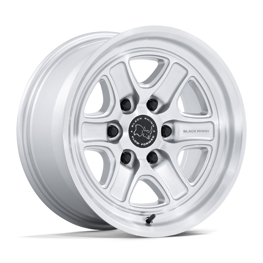 Black Rhino Br032 Echo 17x8.5 6x139.7 0 106.1 Gloss Silver Machined Face