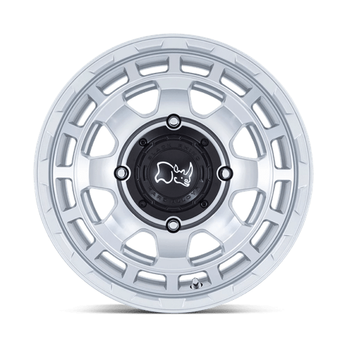 Chambre Black Rhino Powersports UTV 14x7 4x137 10 110.1 Hyper Silver avec face usinée