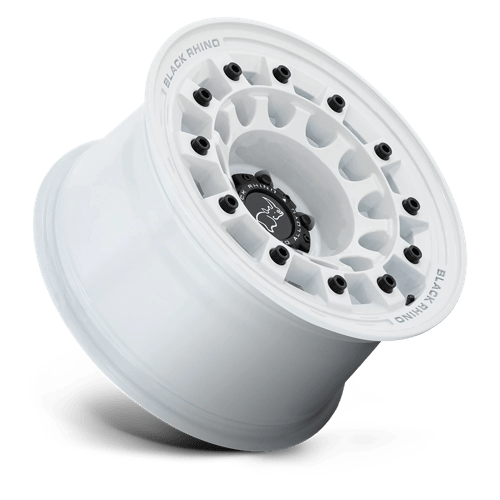 Black Rhino Fuji 17x9 6x139.7 -12 106.1 Blanc Brillant