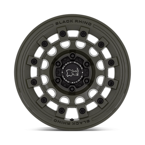 Black Rhino Fuji 17x9 5x127 -12 71.5 Vert Olive Drab