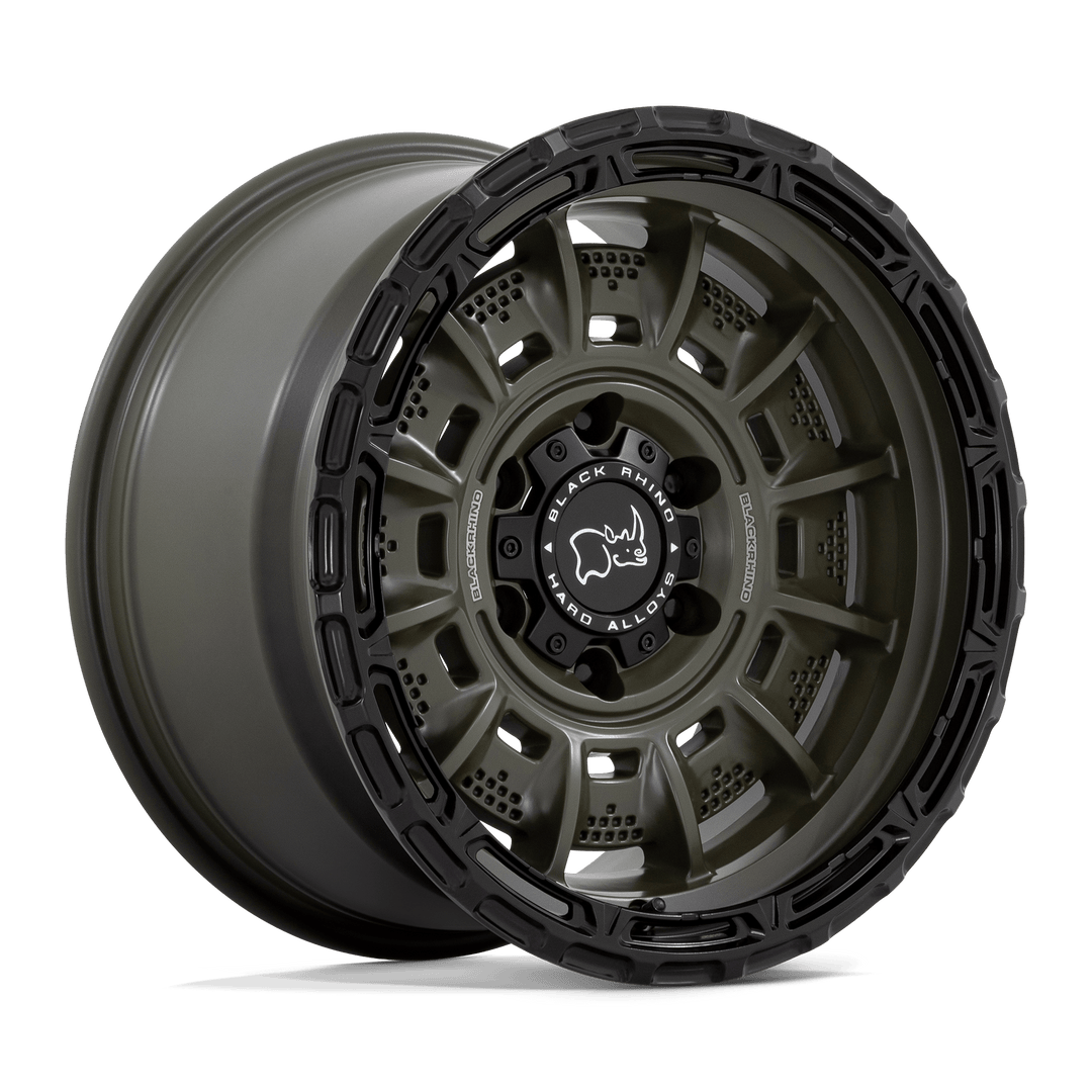 Black Rhino Legion 17x9 6x139.7 0 106.1 Olive Drab Green With Black Lip