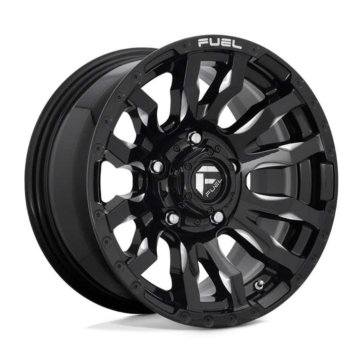 CARBURANT TOUT-TERRAIN D673 BLITZ 16X8 5X139.7 1 108 NOIR BRILLANT FRAISÉ