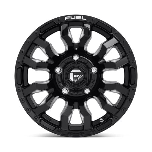 CARBURANT TOUT-TERRAIN D673 BLITZ 16X8 5X139.7 1 108 NOIR BRILLANT FRAISÉ