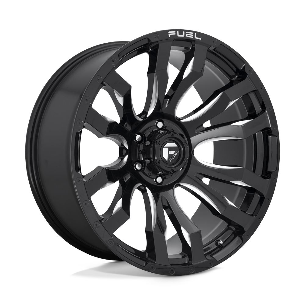 CARBURANT TOUT-TERRAIN D673 BLITZ 17X9 6X135 1 87.1 NOIR BRILLANT FRAISÉ